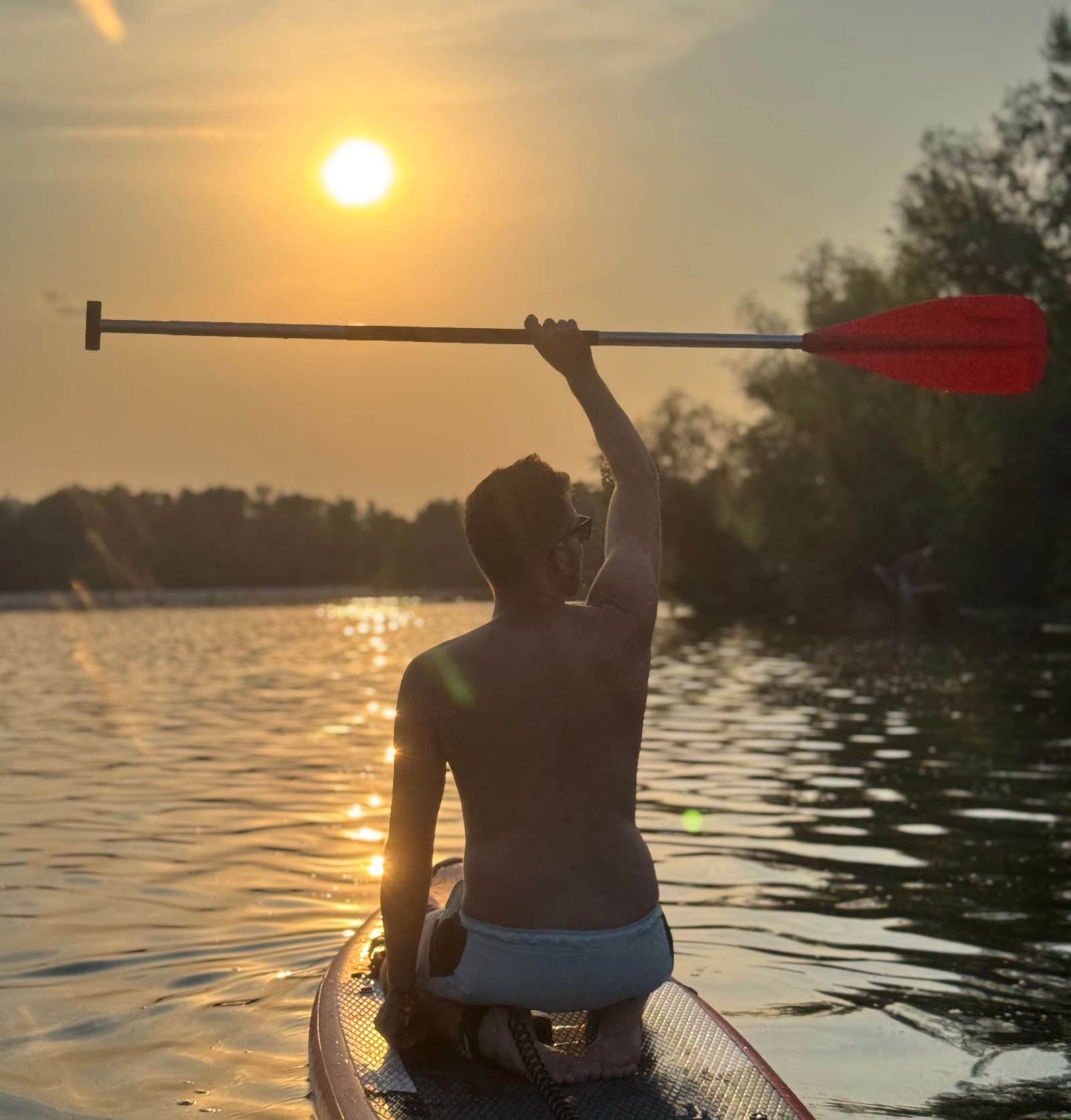 Захід сонця на сапі SUP EXTREMETOUR